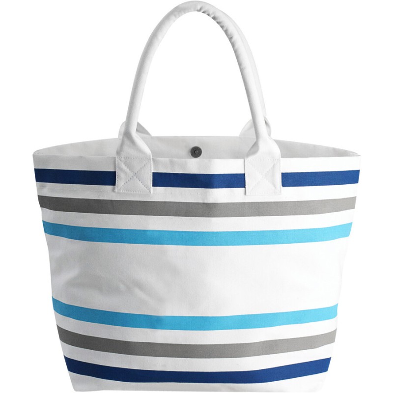 Sac de plage avec soufflet en coton canvas biologique, 340 g/m²