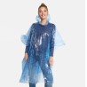 Poncho de pluie transparent taille unique pour adulte avec capuche et ouverture de bras