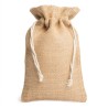 Sac en jute naturel 32 x 25 cm, fermeture par lacets en coton