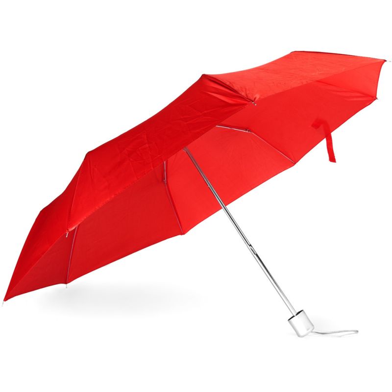 Mini parapluie pliable avec fourreau assorti, ouverture manuelle
