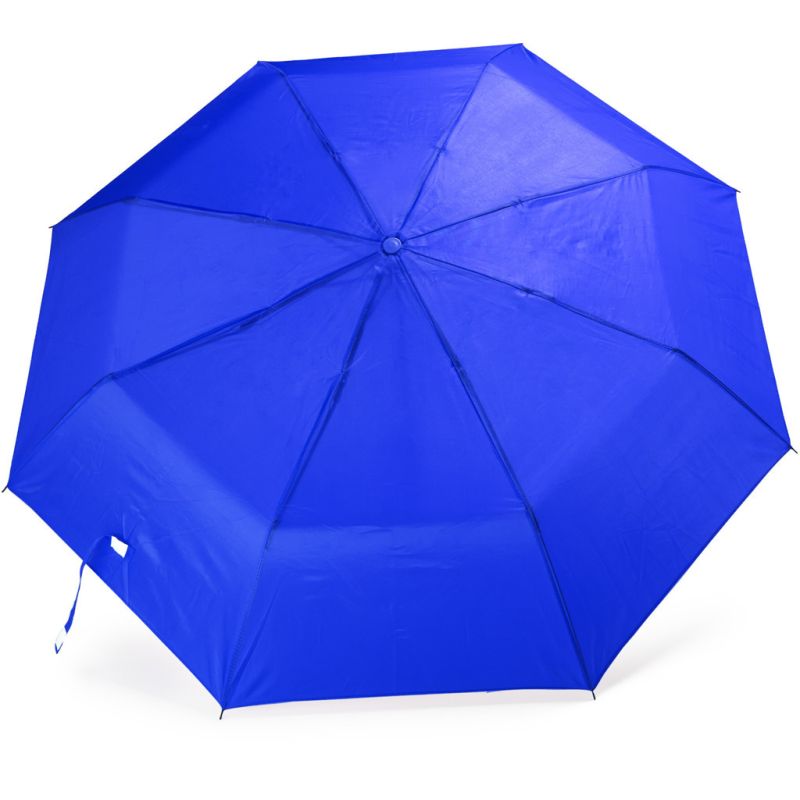 Parapluie pliant avec housse assortie et manche en bois, ouverture manuelle