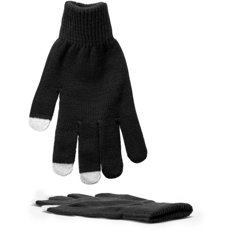 Gants enacrylique avec pouce tactile, index et majeur tactiles