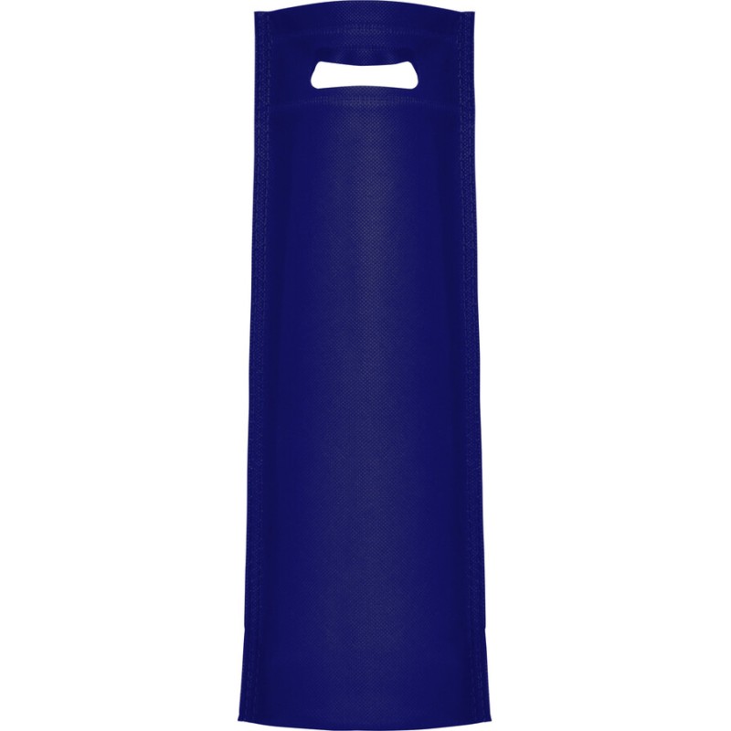 Sac pour bouteilles avec soufflet non tissé, anse perforée