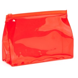 Nécessaire avec fermeture hermétique en PVC transparent