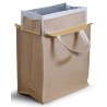 Sac isotherme en jute et coton, fermeture velcro