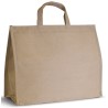 Grand sac isotherme en jute et coton, fermeture velcro