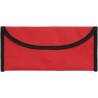 Porte-documents de voyage polyester avec fermeture velcro et passant pour ceinture au dos