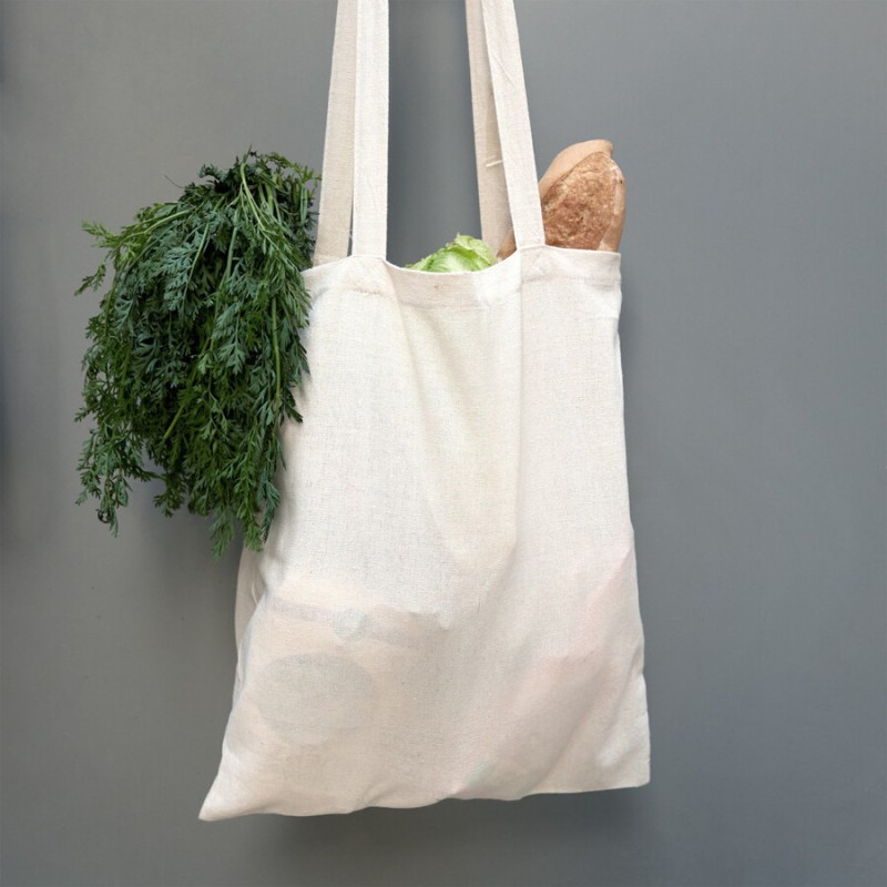 Sac shopping ligne écologique 100% coton, 178 g/m²