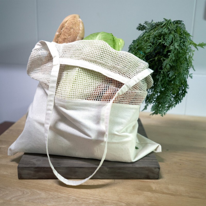 Sac pour fruits ligne écologique 100% coton 180 g/m²