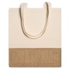 Sac shopping éco ligne coton et jute, 120 g/m²