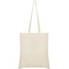 Sac en coton de couleur naturel, anses larges dans la même couleur, 140 g/m²