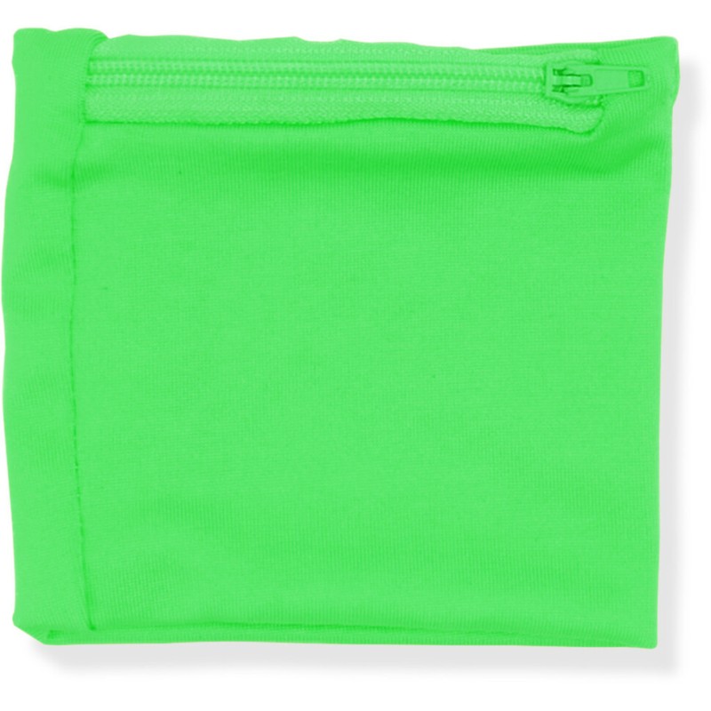 Bracelet élastique avec poche zippée assortie en microfibre