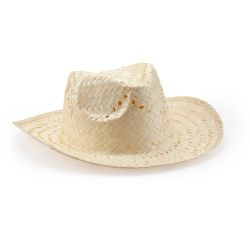 Chapeau en paille naturelle avec ruban intérieur confortable (HALLEY)