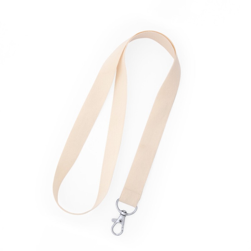 Lanyard en coton avec mousqueton