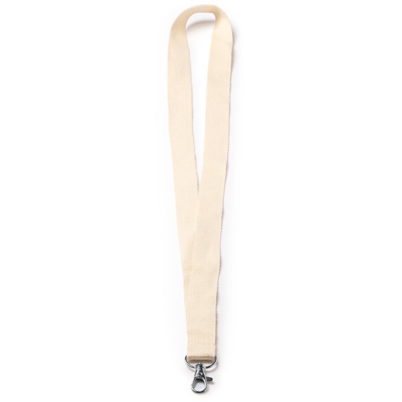 Lanyard en coton avec mousqueton