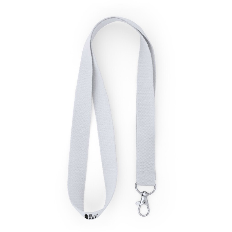 Lanyard en RPET avec mousqueton