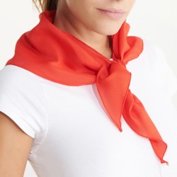 Foulard triangulaire en polyester, utilisé comme accessoire d'habillement à la fois pour homme et femme, 60 g/m²