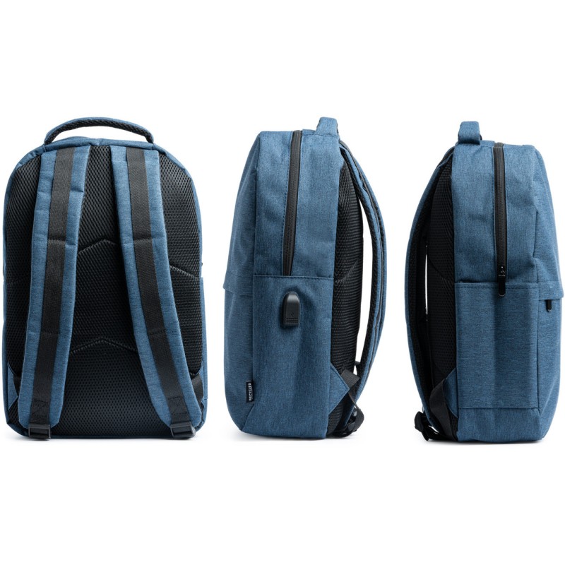 Sac à dos en polyester RPET 600D en finition chinée