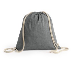 Sac à dos cordon personnalisable en coton recyclé 145G/M²