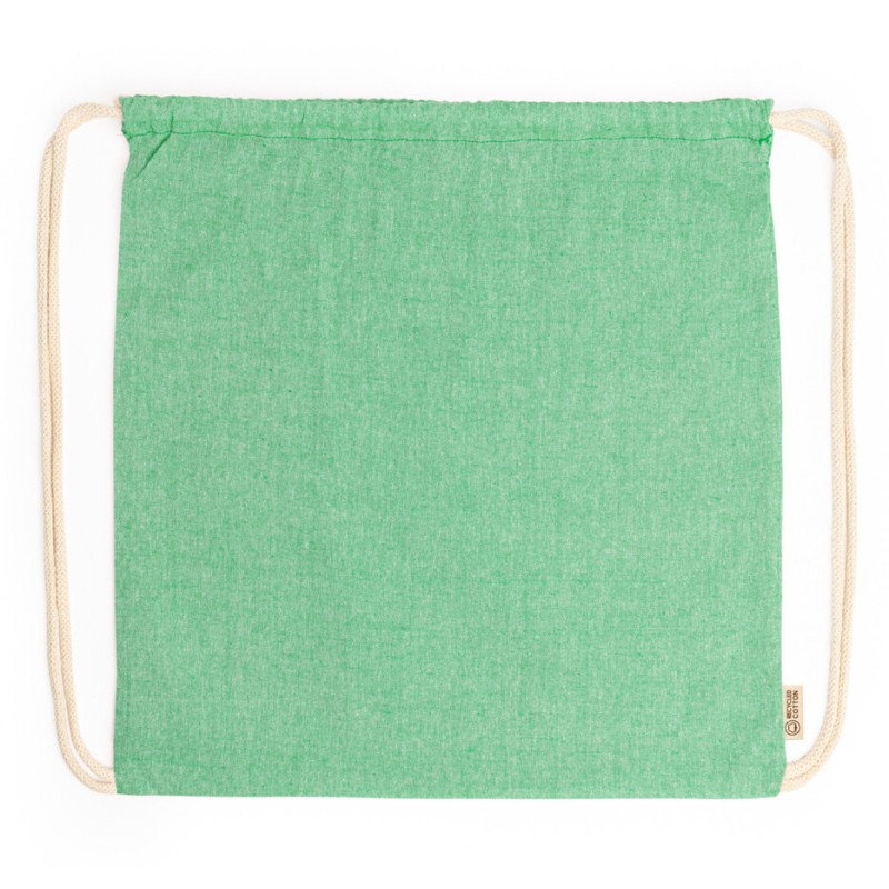 Sac à dos à lacets en coton recyclé, 120 g/m²