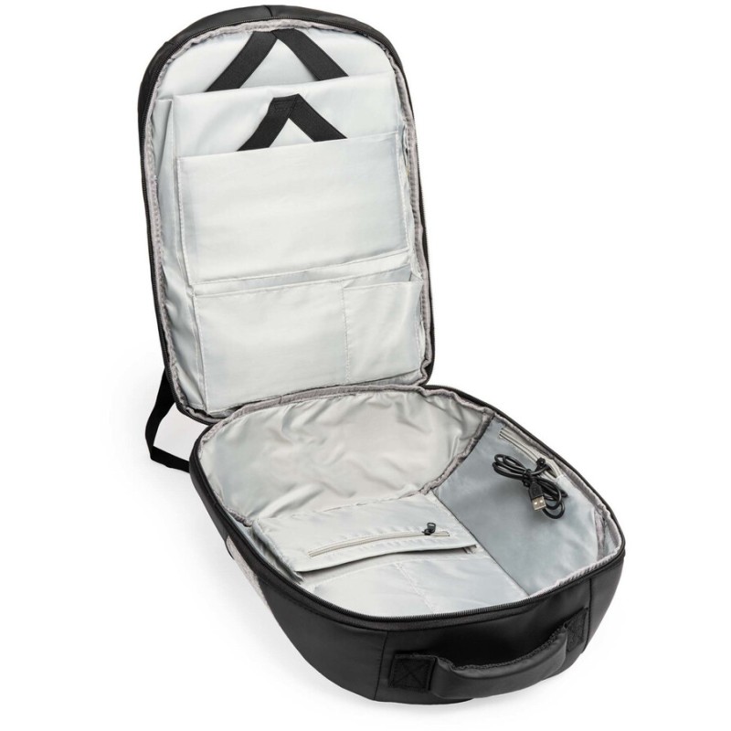 Sac à dos antivol en nylon avec compartiment avec sortie USB pour connecter un Power Bank