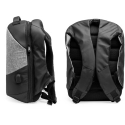 Sac à dos antivol en nylon avec compartiment avec sortie USB pour connecter un Power Bank