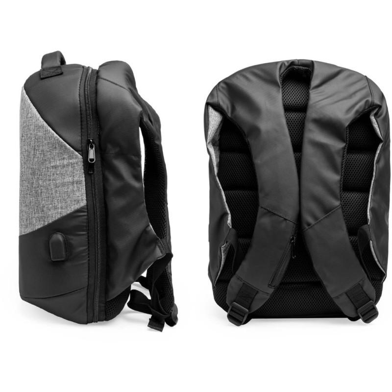 Sac à dos antivol en nylon avec compartiment avec sortie USB pour connecter un Power Bank