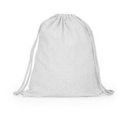 Sac à dos en coton avec cordons assortis, 105 g/m²