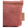 Trousse de toilette polyvalente 100 % coton recyclé avec zip et tirette assortis