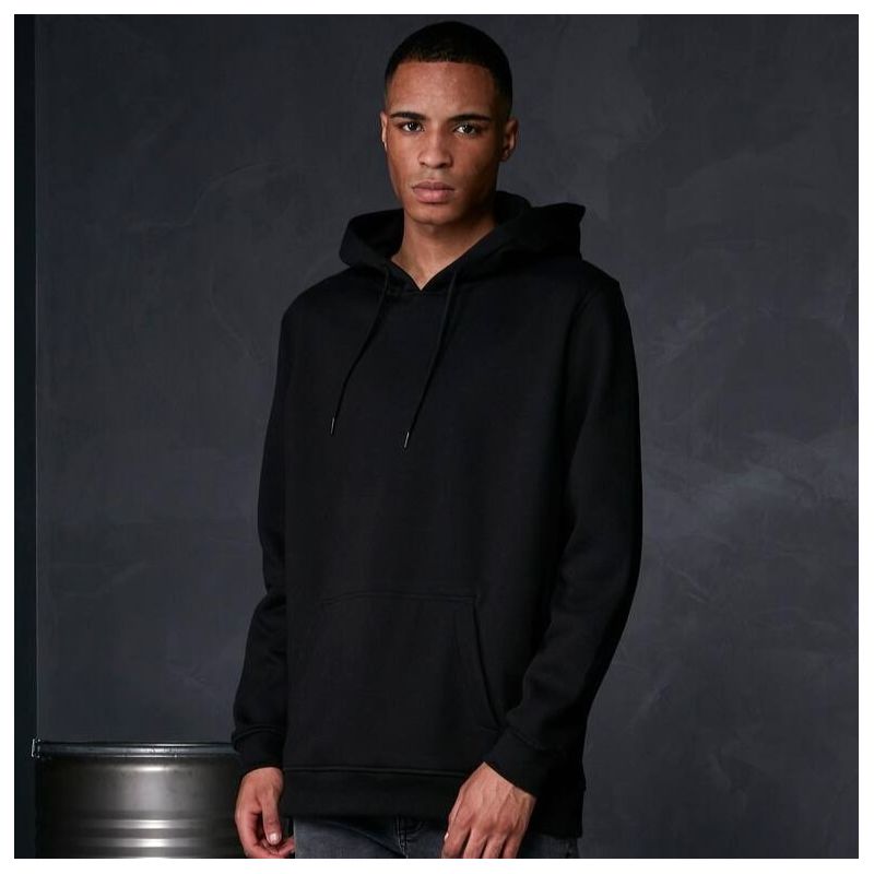 Sweat hoodie capuche épais, coupe oversize ample, NO LABEL, 330 g/m²