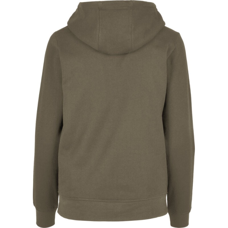 Sweat femme zippé à capuche manches droites, NO LABEL, 270 g/m² 