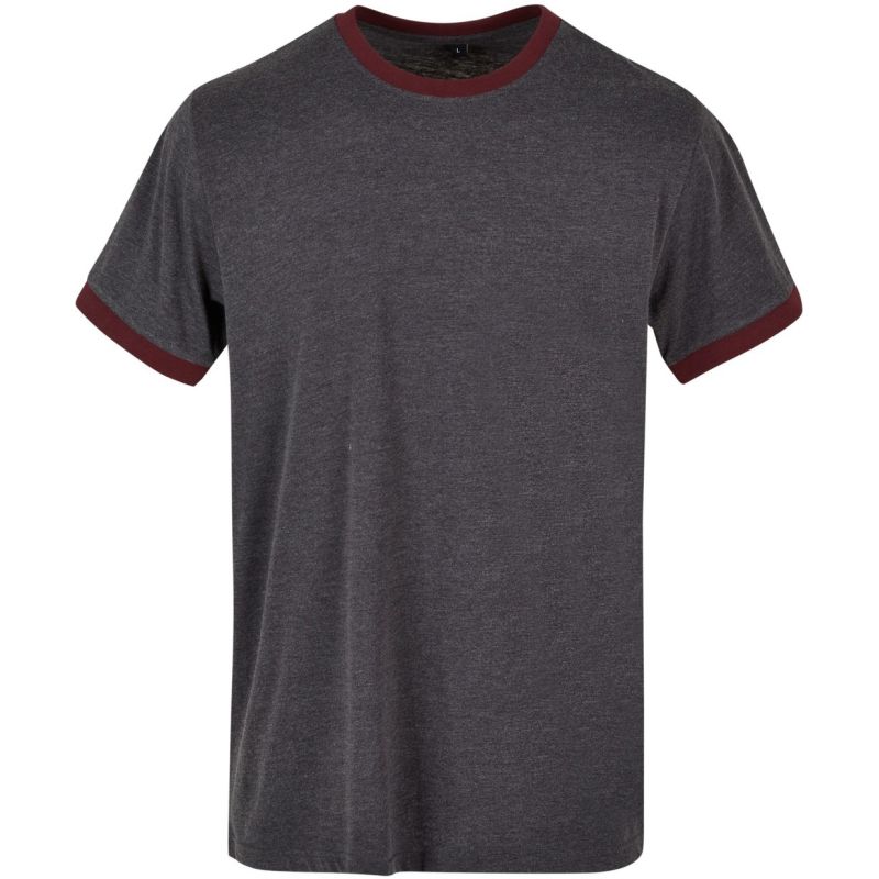 T-shirt ringer bords côte contrastés en coton, NO LABEL, 140 g/m²