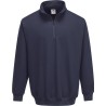 Sweat de travail col montant zip 1/4 renforcé et confortable, 300 g/m²