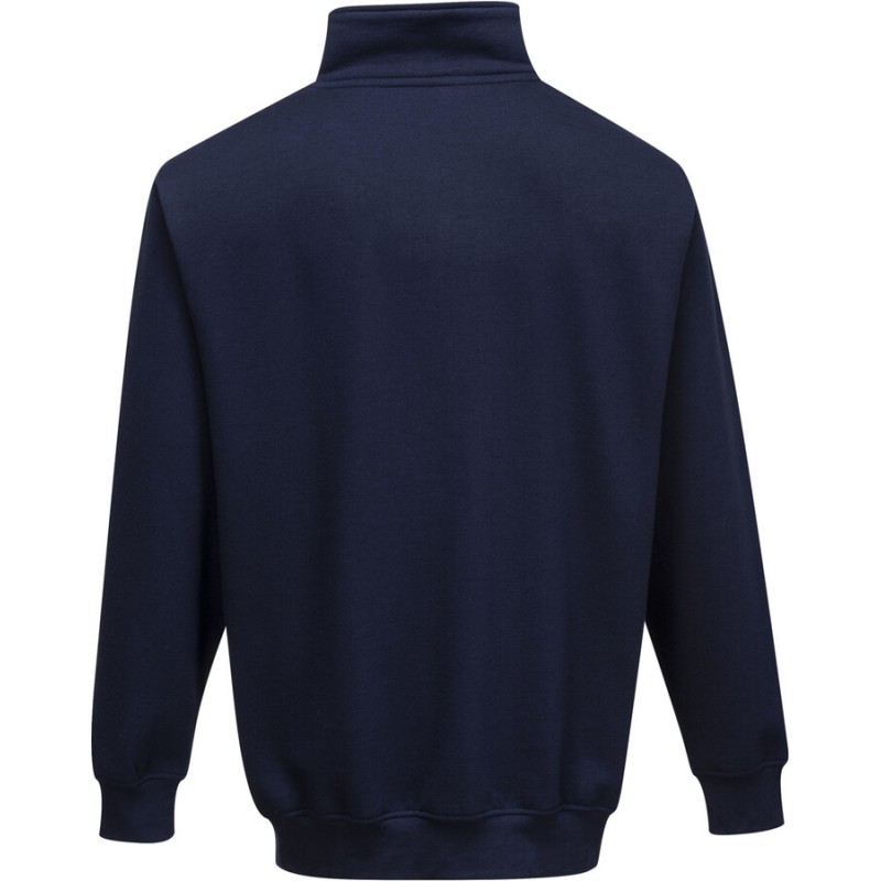 Sweat de travail col montant zip 1/4 renforcé et confortable, 300 g/m²