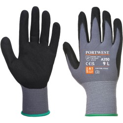 Gants Dermiflex préhension et grip enduit sableux résistant sur la paume