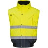  Blouson bomber 3-en-1 Haute Visibilité imperméable et chaud, 8 poches
