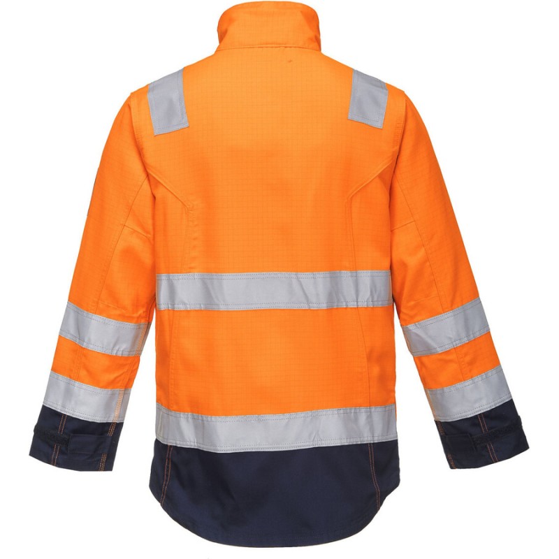 Veste orange Haute-Visibilité modaflame, protection contre les flammes et arc électrique