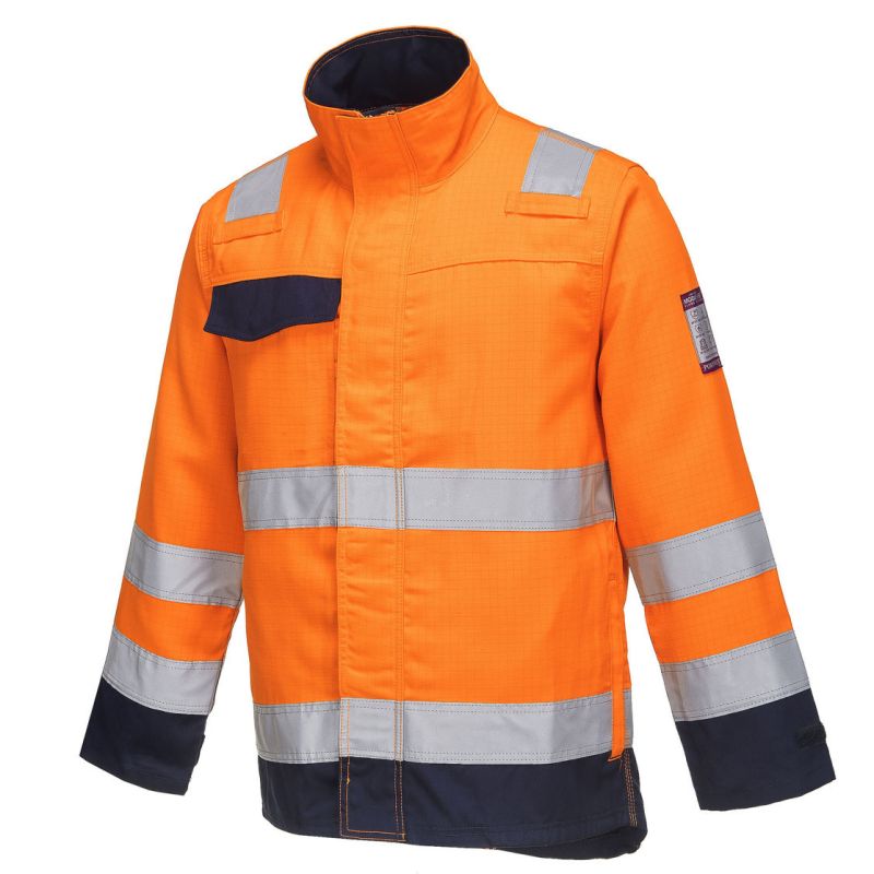 Veste orange Haute-Visibilité modaflame, protection contre les flammes et arc électrique