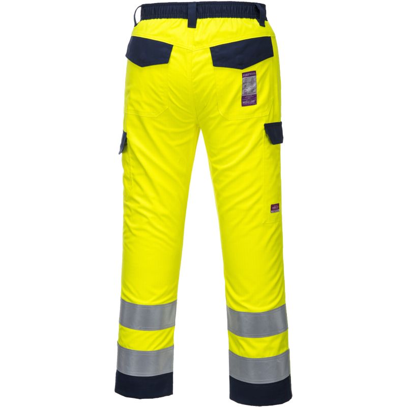 Pantalon modaflame Haute-Visibilité, protection contre les flammes et arc électrique