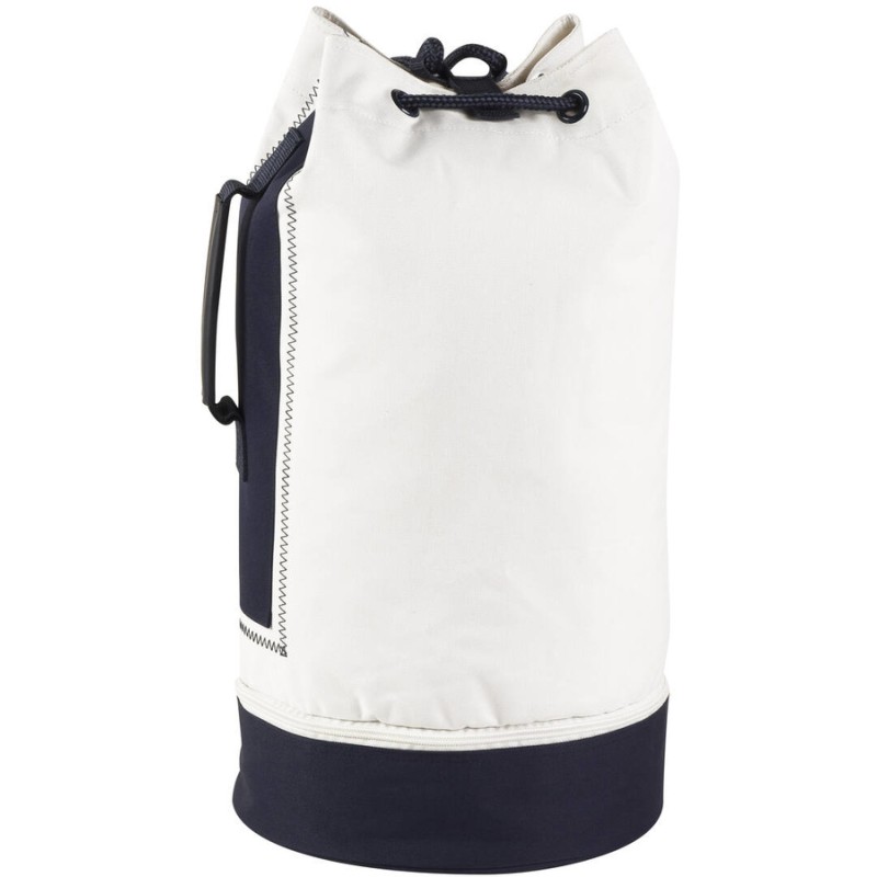 Sac marin en polyester 600D blanc et bleu marine