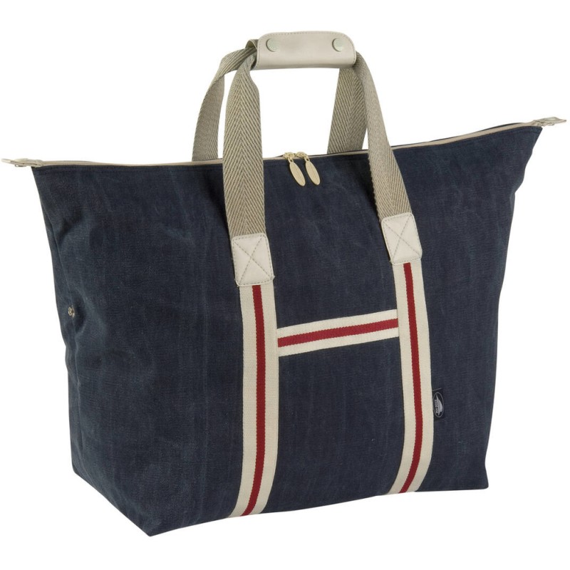 Grand sac shopping en coton canvas délavé pour esprit marin