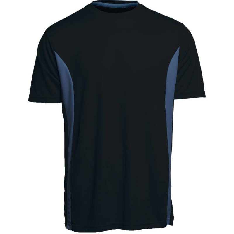 T-shirt sport respirant polyester Quick Dry, manches courtes, 140 g/m²