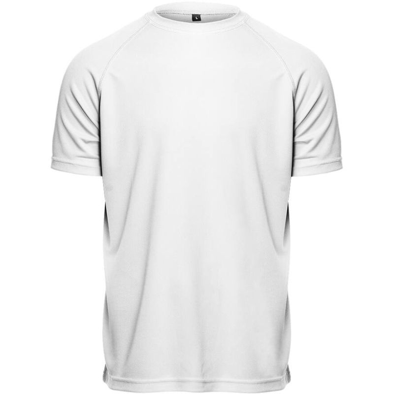 T-shirt sport respirant homme polyester col rond, 140 g/m²