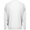 T-shirt sport respirant polyester col rond, manches longues, 140 g/m²