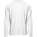T-shirt sport respirant polyester col rond, manches longues, 140 g/m²
