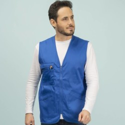 Gilet multi-poches en polycoton, 190 g/m²