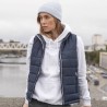 Bodywarmer moderne de ville pour femme, coupe-vent Black & Match