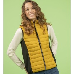 Bodywarmer bi-matière BALTIMORE femme, 340 g/m²