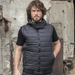 Veste matelassée aux manches amovibles en soft-shell