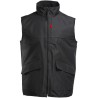 Bodywarmer sans manches doublé polaire, imperméable et solide